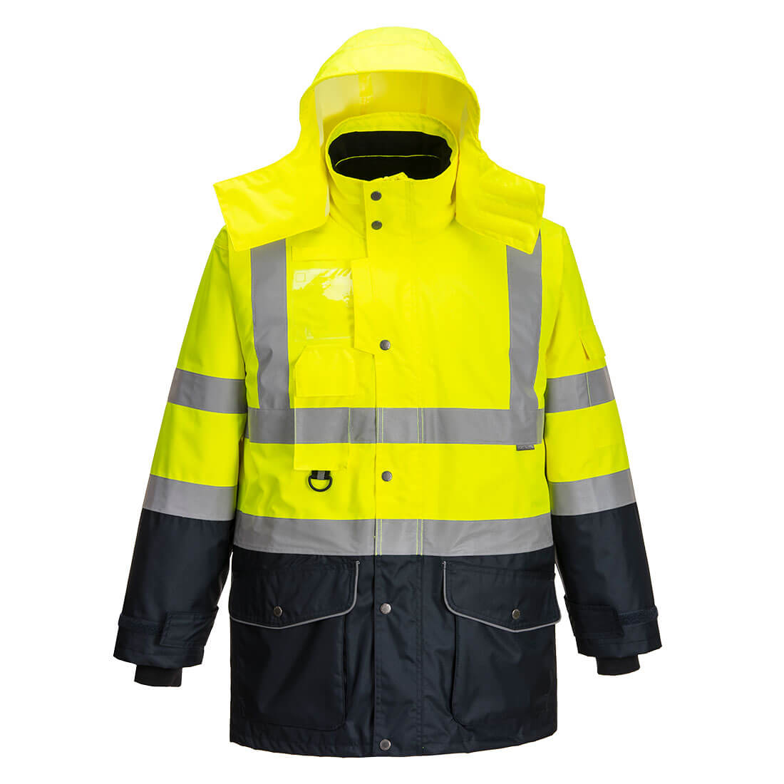 Hi-Vis Breathable 7-in-1 Contrast Traffic Jacket Portwest