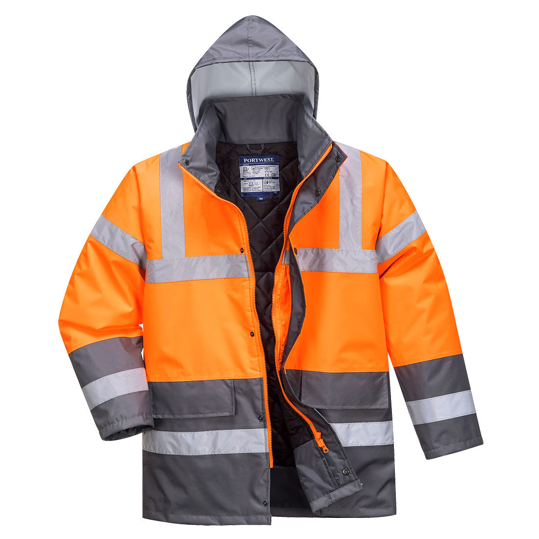 Hi-Vis Contrast Winter Traffic Jacket Portwest