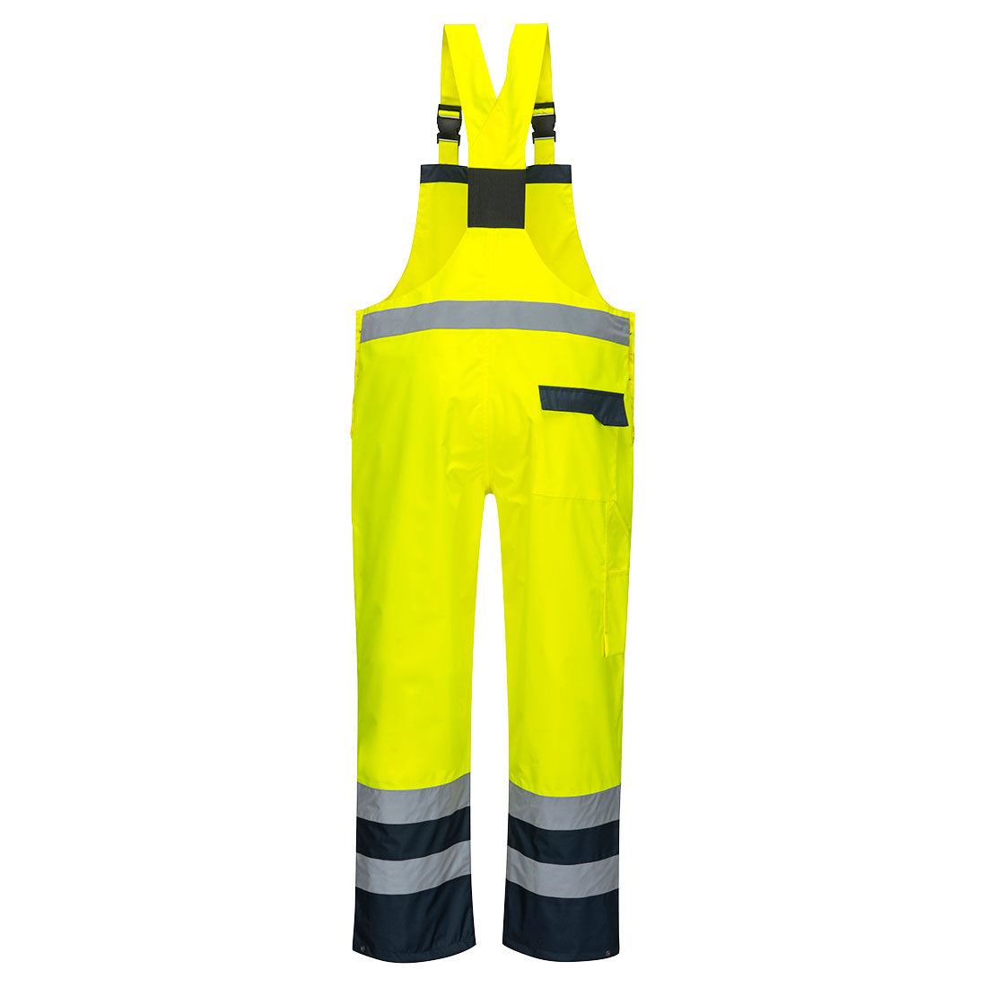 Hi-Vis Breathable Contrast Rain Bib and Brace Portwest