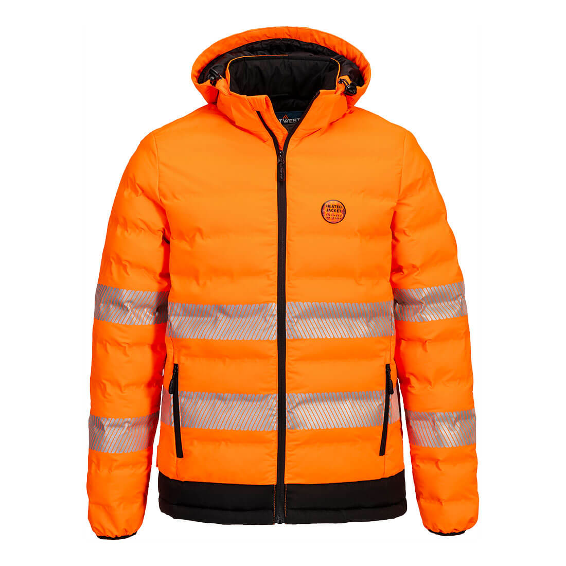 Hi-Vis Ultrasonic Heated Tunnel Jacket Portwest