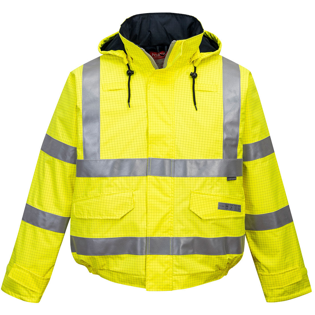 Bizflame Rain Hi-Vis FR Winter Bomber Jacket Portwest