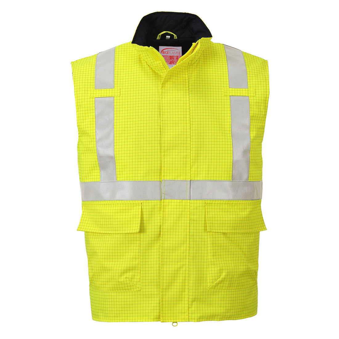 Bizflame Rain Hi-Vis FR Bodywarmer Portwest