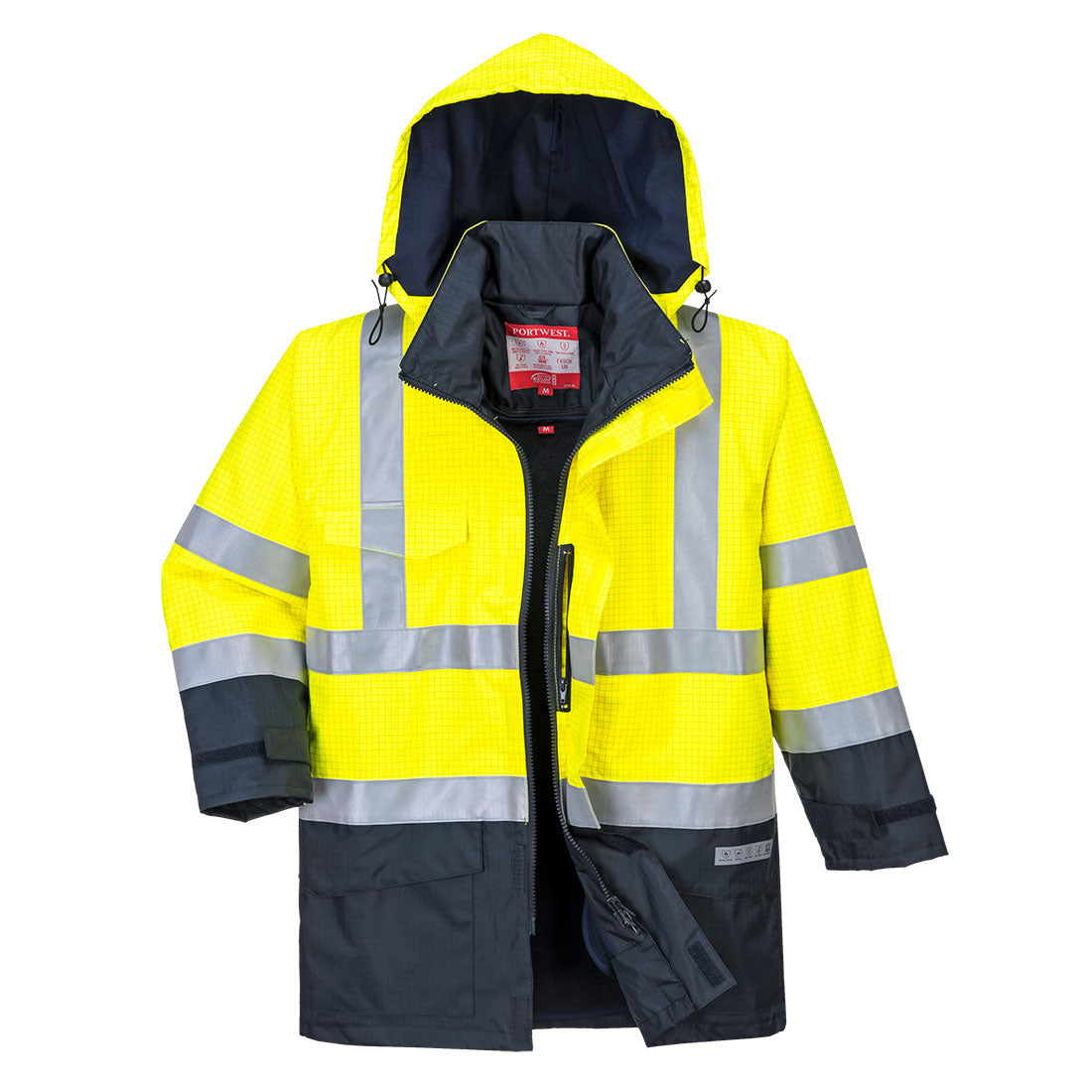 Bizflame Rain Hi-Vis Constrast FR Jacket Portwest