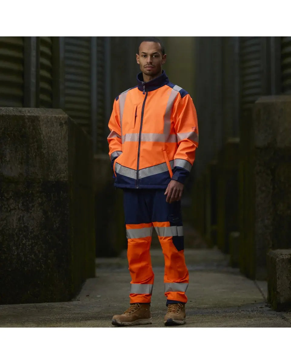 Bowden EcoViz Softshell Jacket Leo Workwear