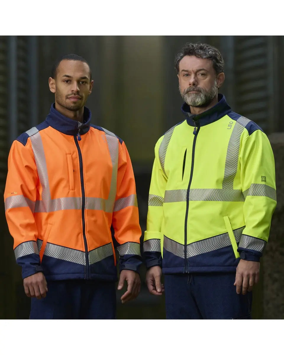 Bowden EcoViz Softshell Jacket Leo Workwear