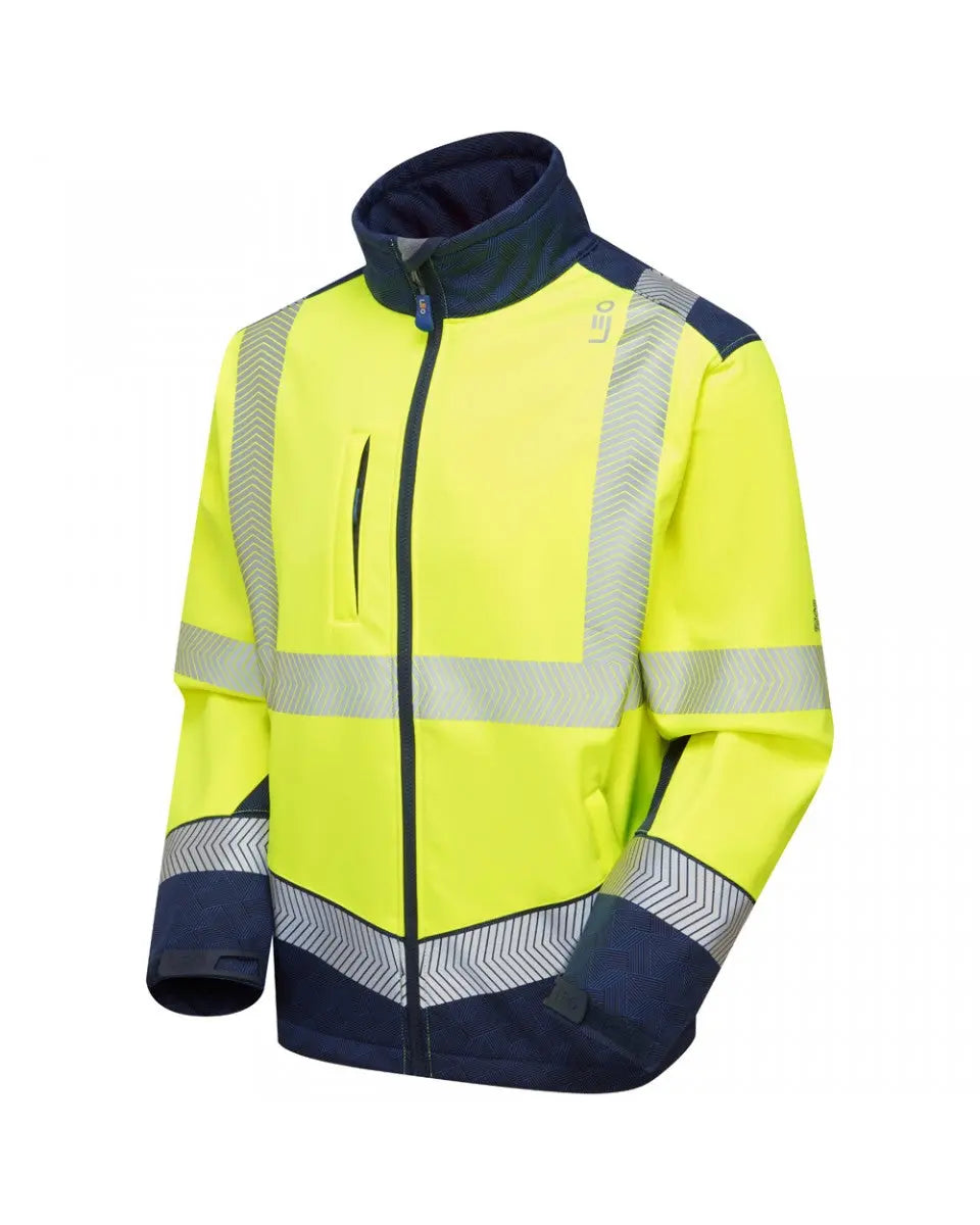 Bowden EcoViz Softshell Jacket Leo Workwear