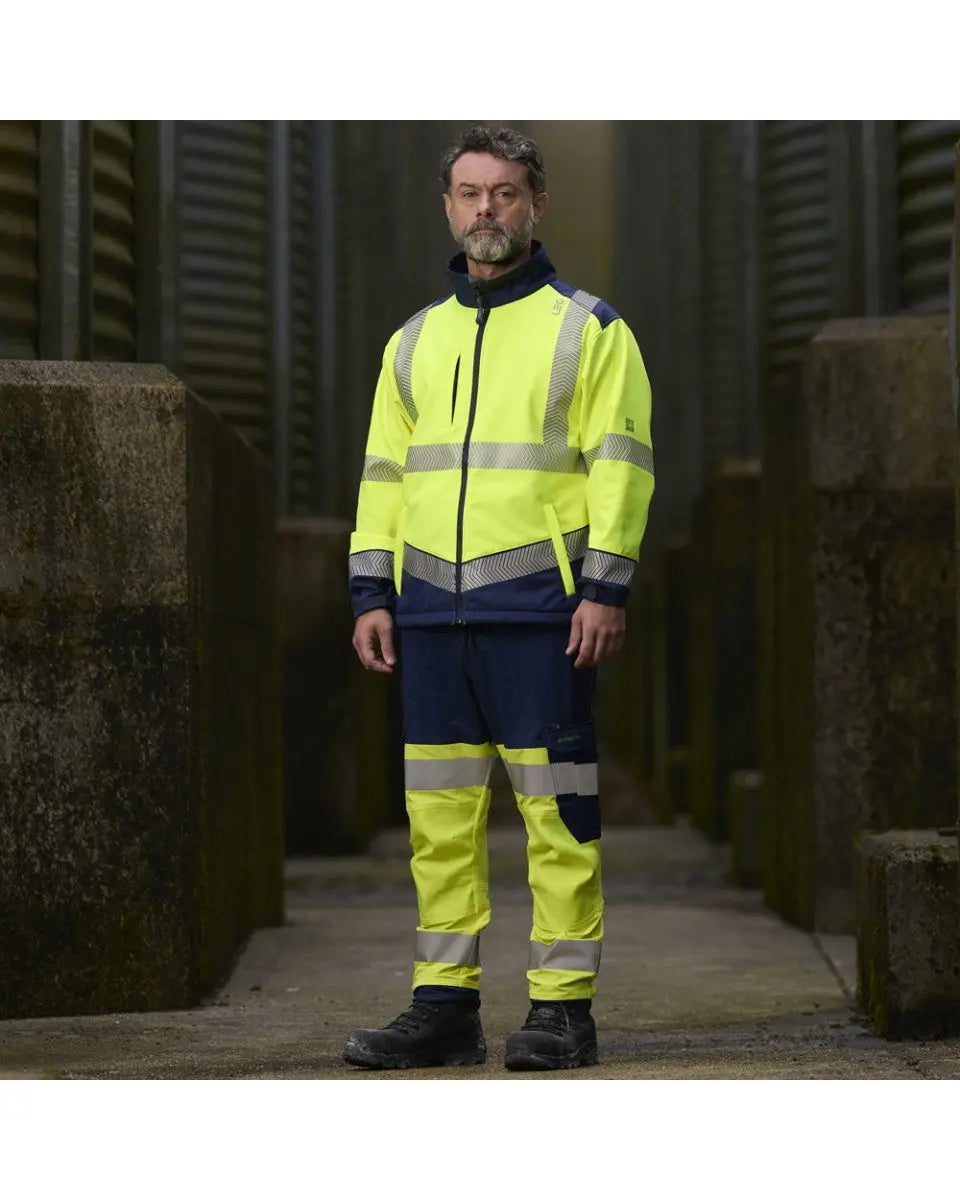 Bowden EcoViz Softshell Jacket Leo Workwear