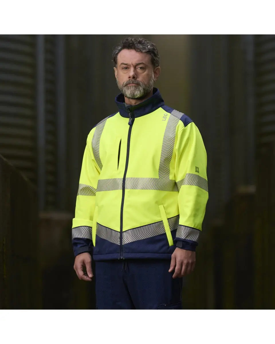 Bowden EcoViz Softshell Jacket Leo Workwear