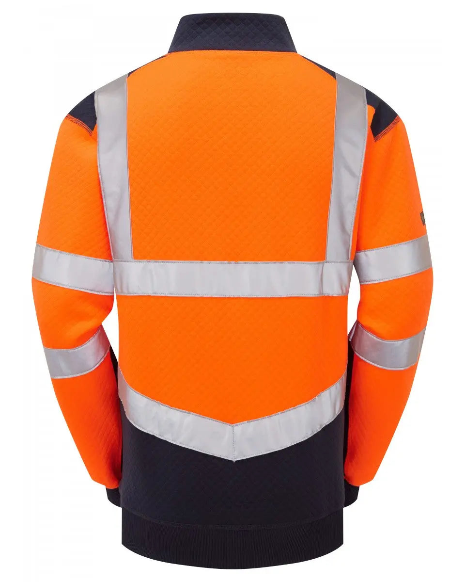 Tapeley Dual Colour 1/4 Zip Sweatshirt Leo Workwear