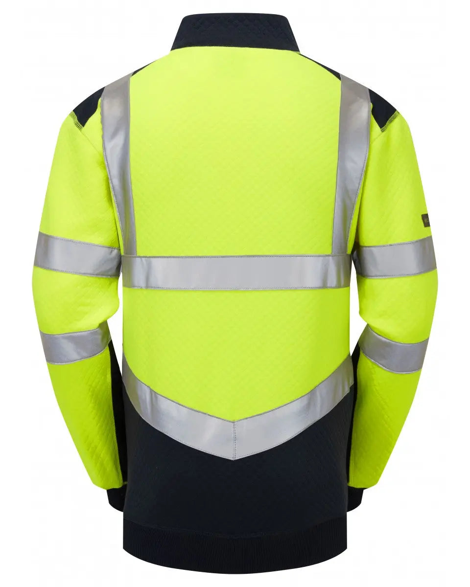 Tapeley Dual Colour 1/4 Zip Sweatshirt Leo Workwear