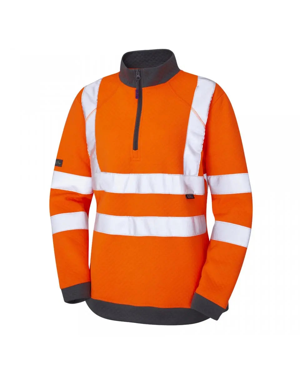 Elberry Ladies 1/4 Zip Sweatshirt - Hi-Vis Trousers
