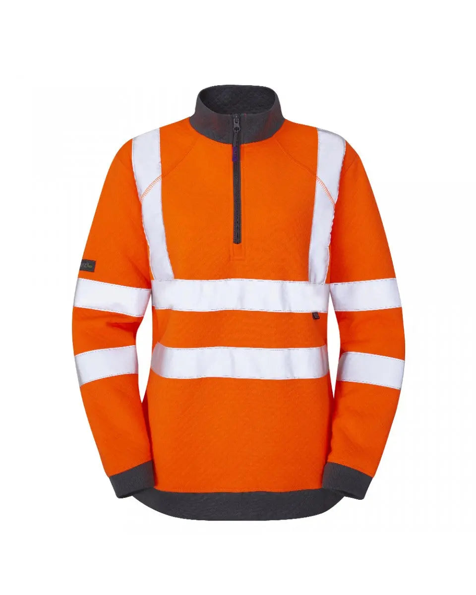 Elberry Ladies 1/4 Zip Sweatshirt - Hi-Vis Trousers