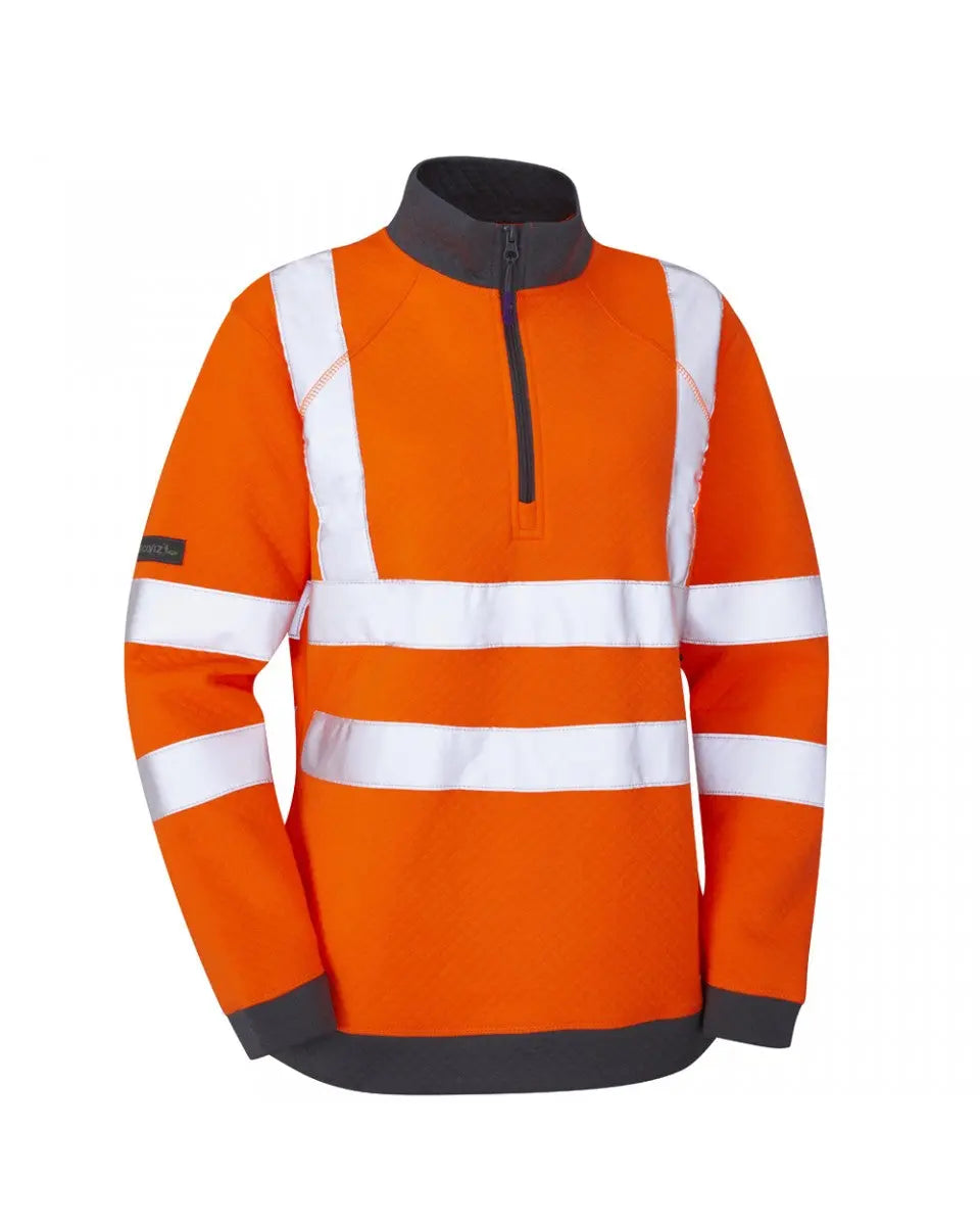 Elberry Ladies 1/4 Zip Sweatshirt - Hi-Vis Trousers