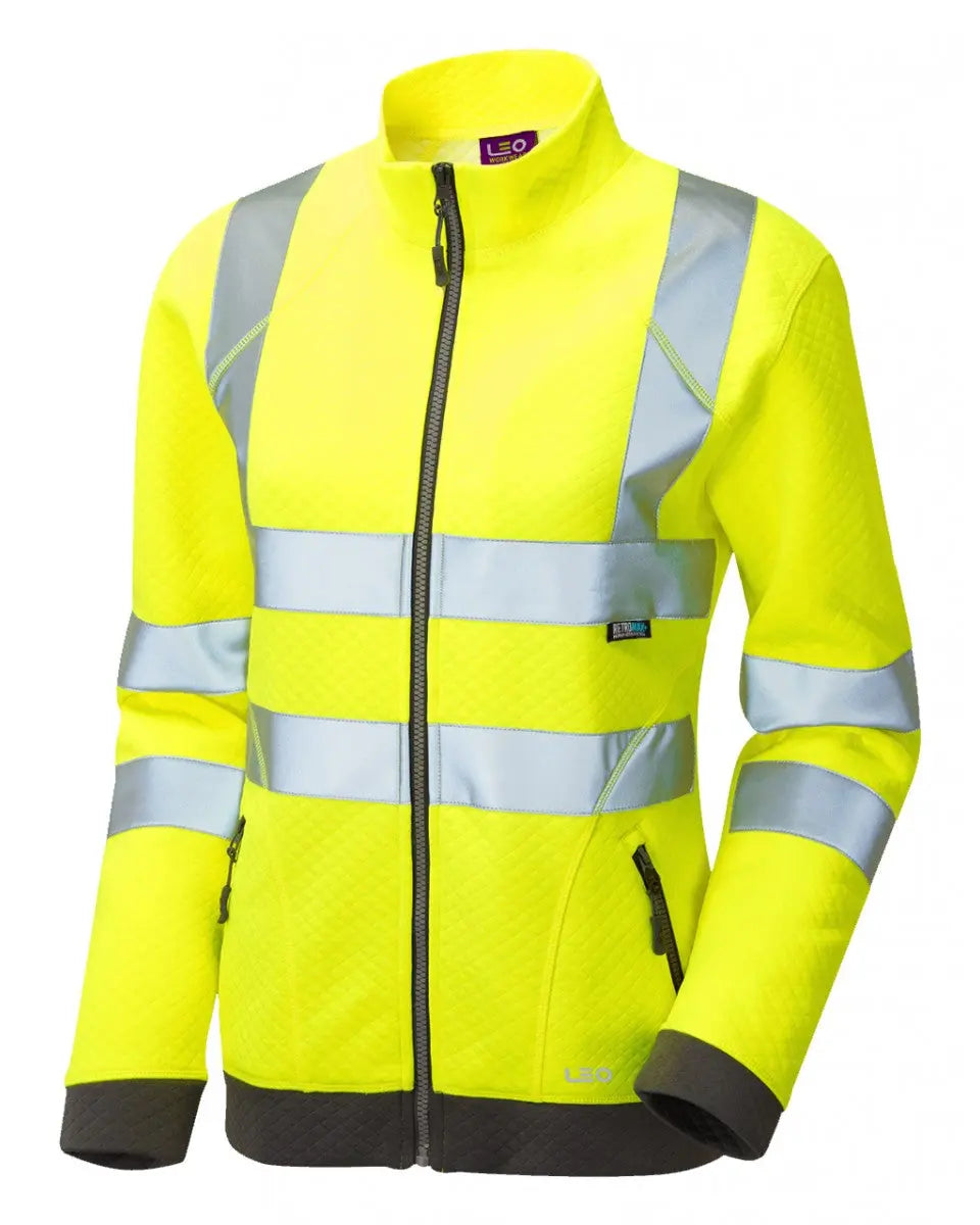 Hollicombe Ladies Zipped Sweatshirt Leo Workwear