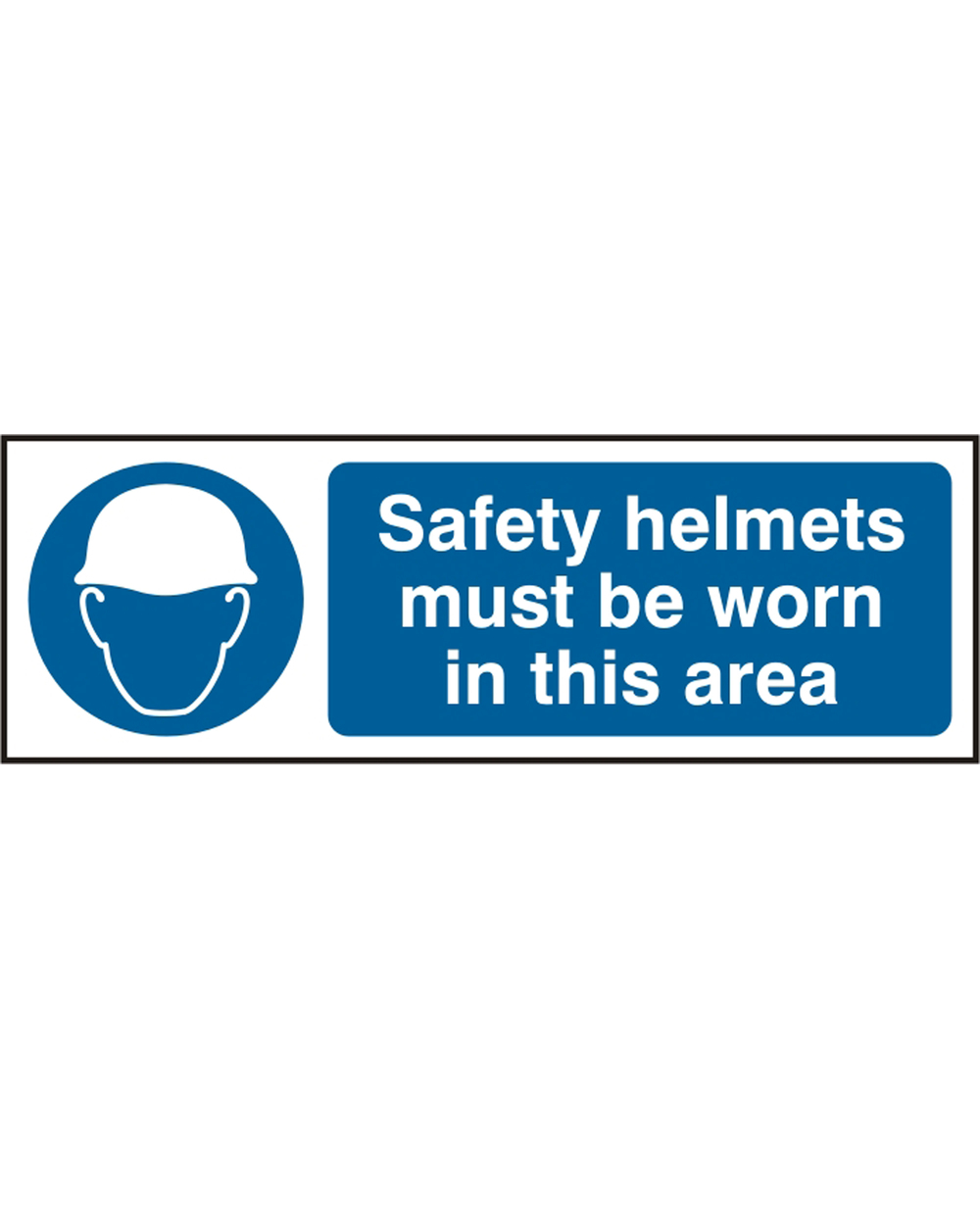 Safety Helmets Must Be Worn PVC Sign (Pack Of 5) Beeswift