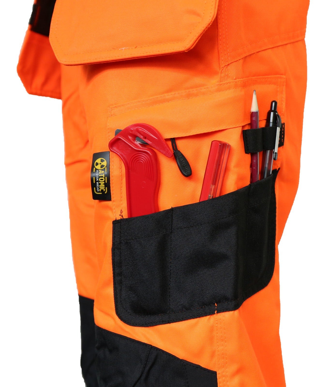 Contrast Slim Fit Stretch Hi-Vis Trouser With Removable Holster Pockets