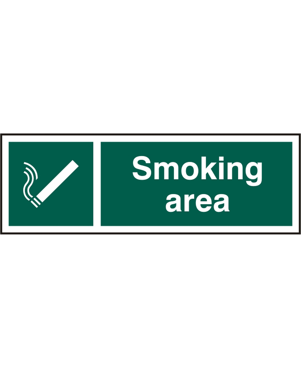Smoking Area Rigid PVC Sign Beeswift