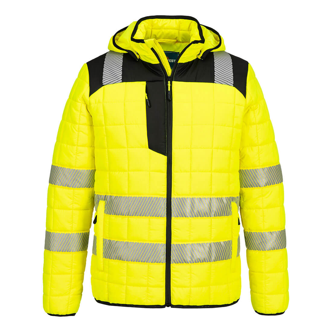 PW3 Hi-Vis Square Baffle Jacket Portwest