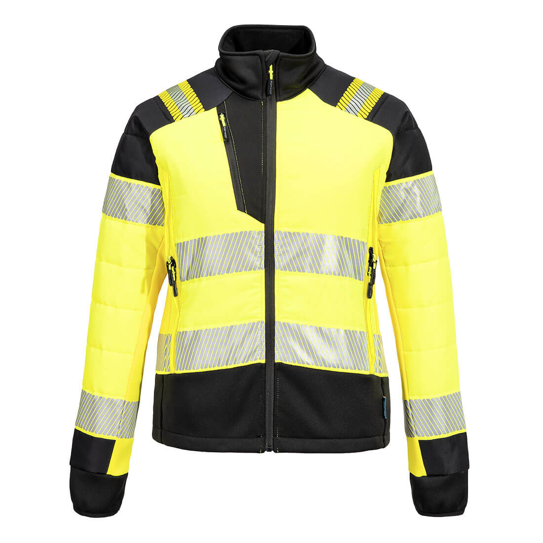 PW3 Hi-Vis Women's Hybrid Baffle Jacket Portwest