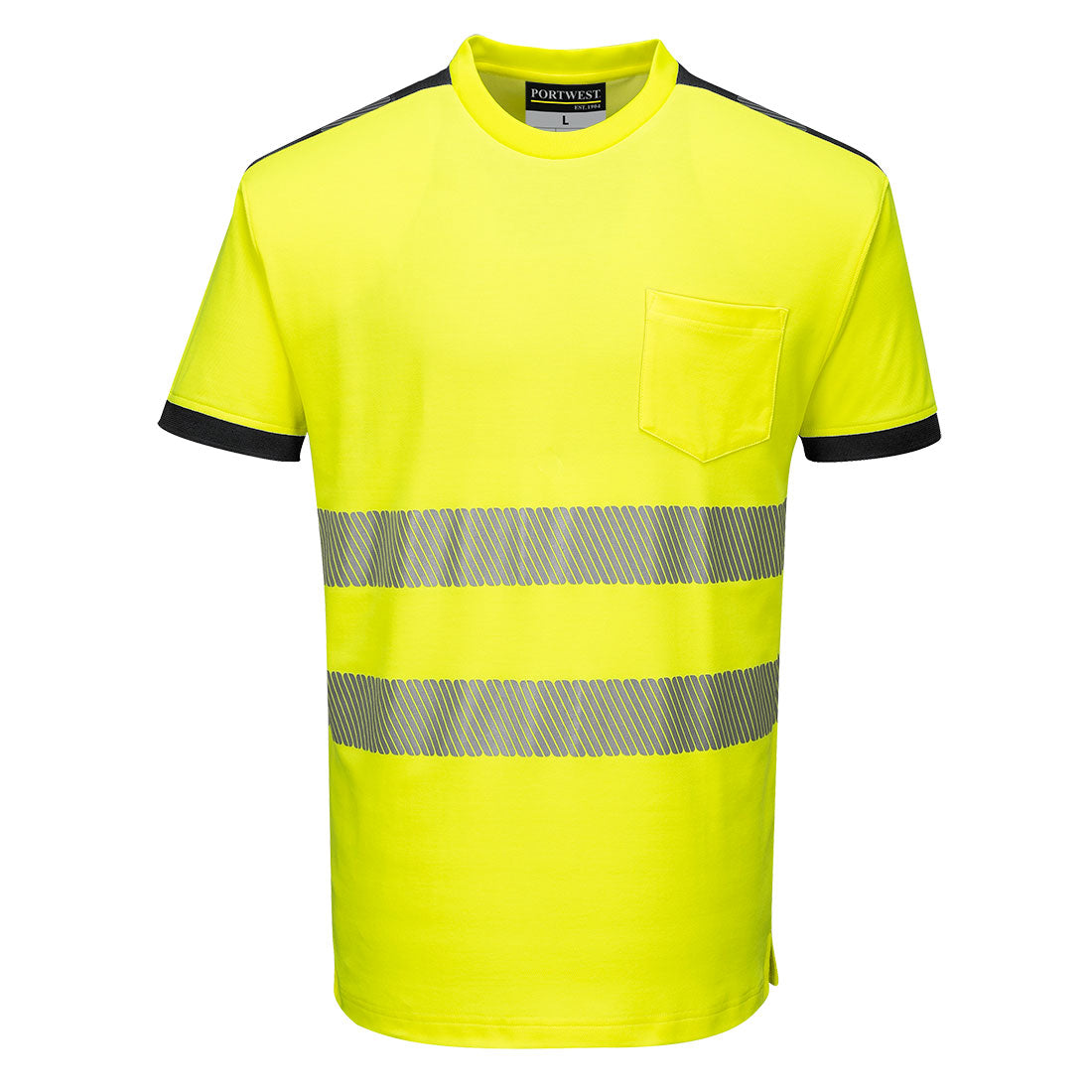 PW3 Hi-Vis Cotton Comfort T-Shirt S/S Portwest