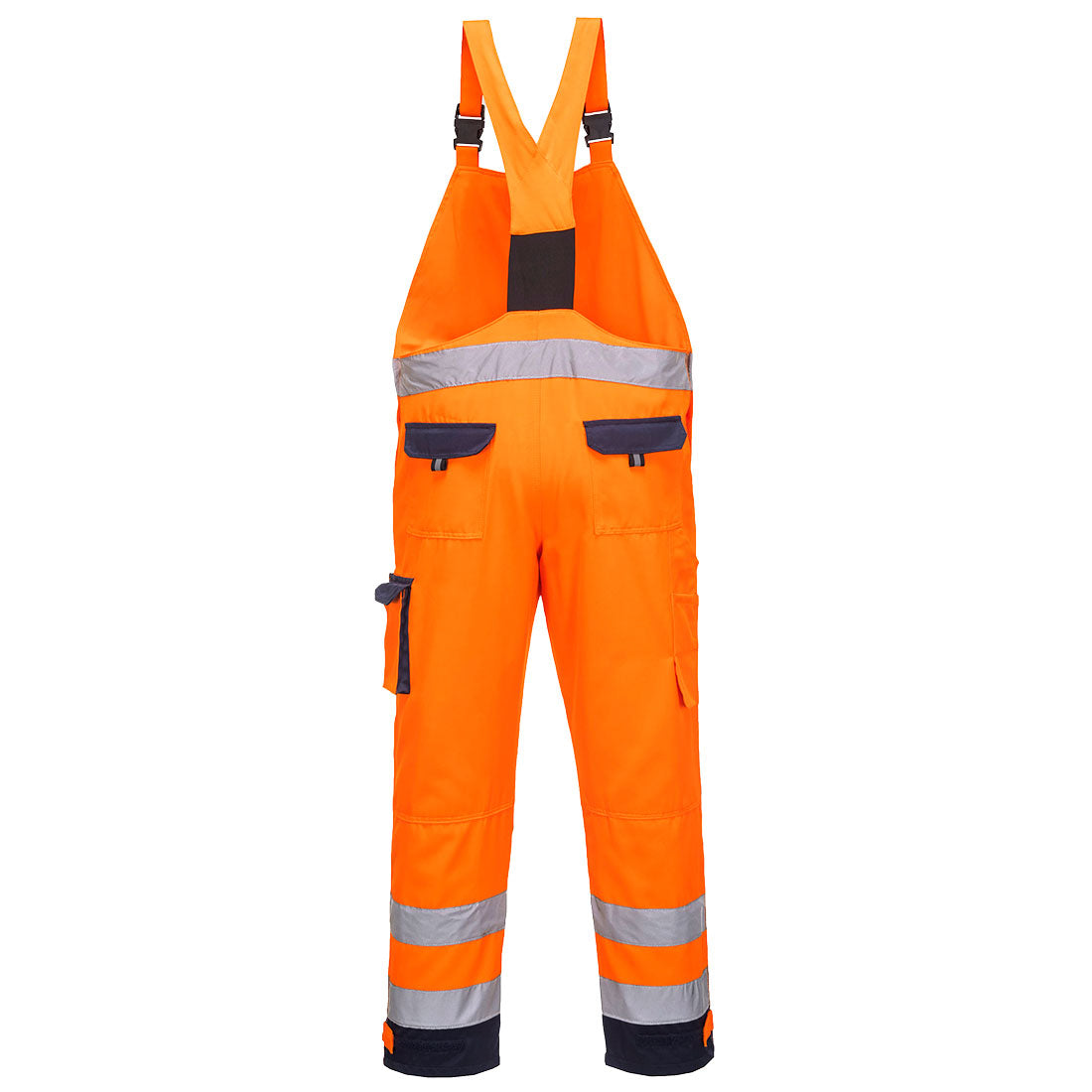 Dijon Hi-Vis Contrast Work Bib and Brace - Hi-Vis Trousers