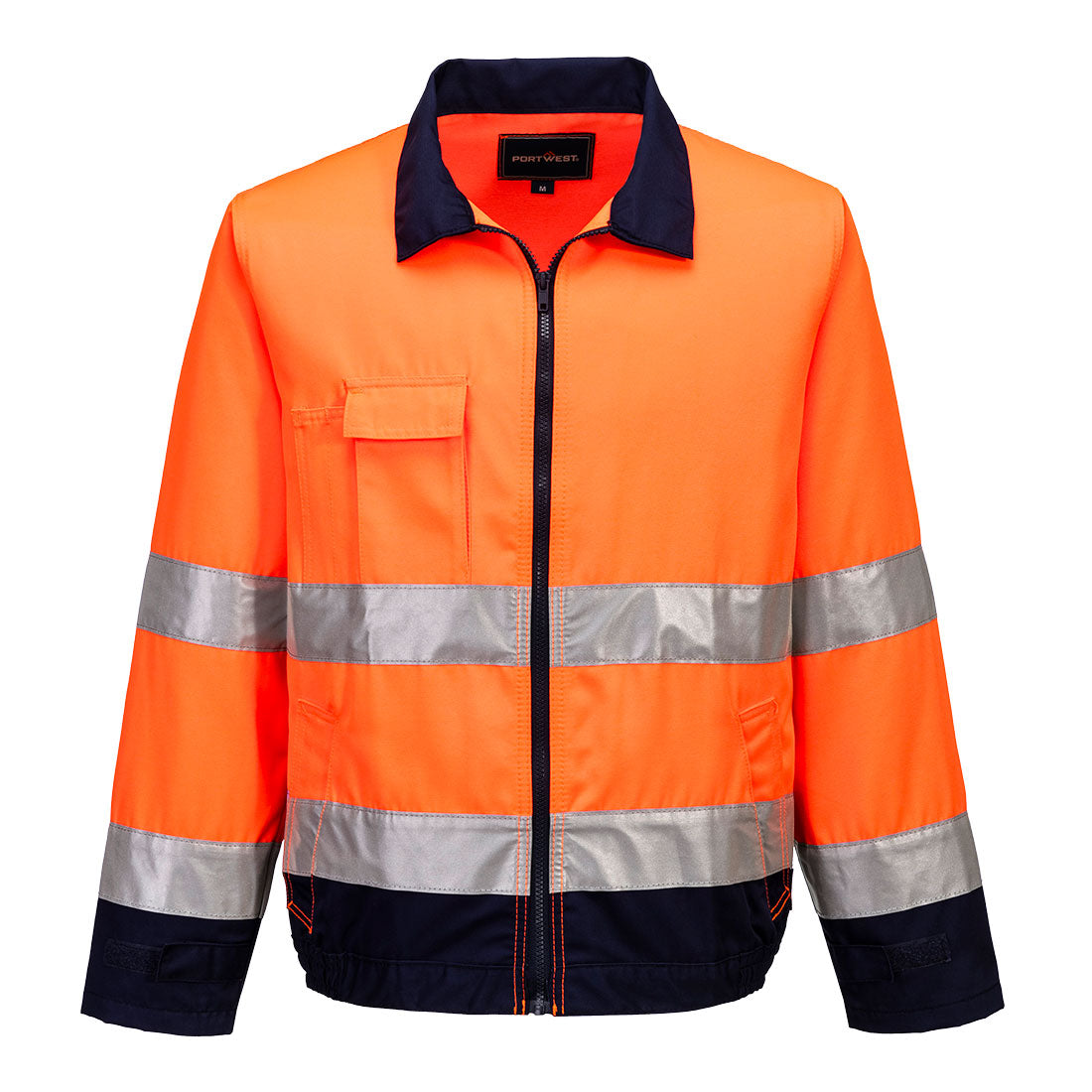 Madrid Hi-Vis Contrast Bomber Jacket Portwest