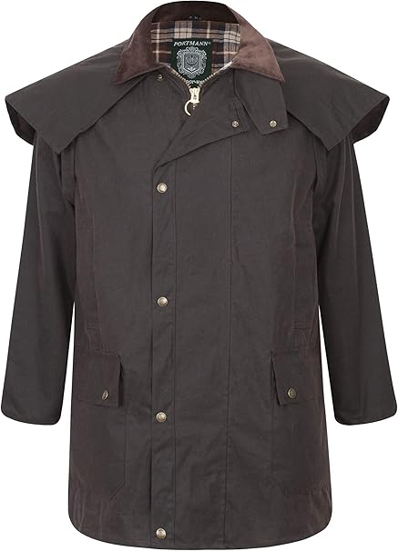 3/4 Length Stockman Wax Cape - Hi-Vis Trousers
