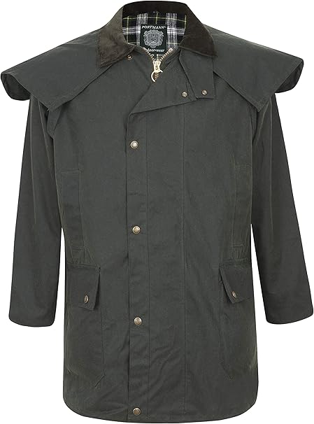 3/4 Length Stockman Wax Cape - Hi-Vis Trousers