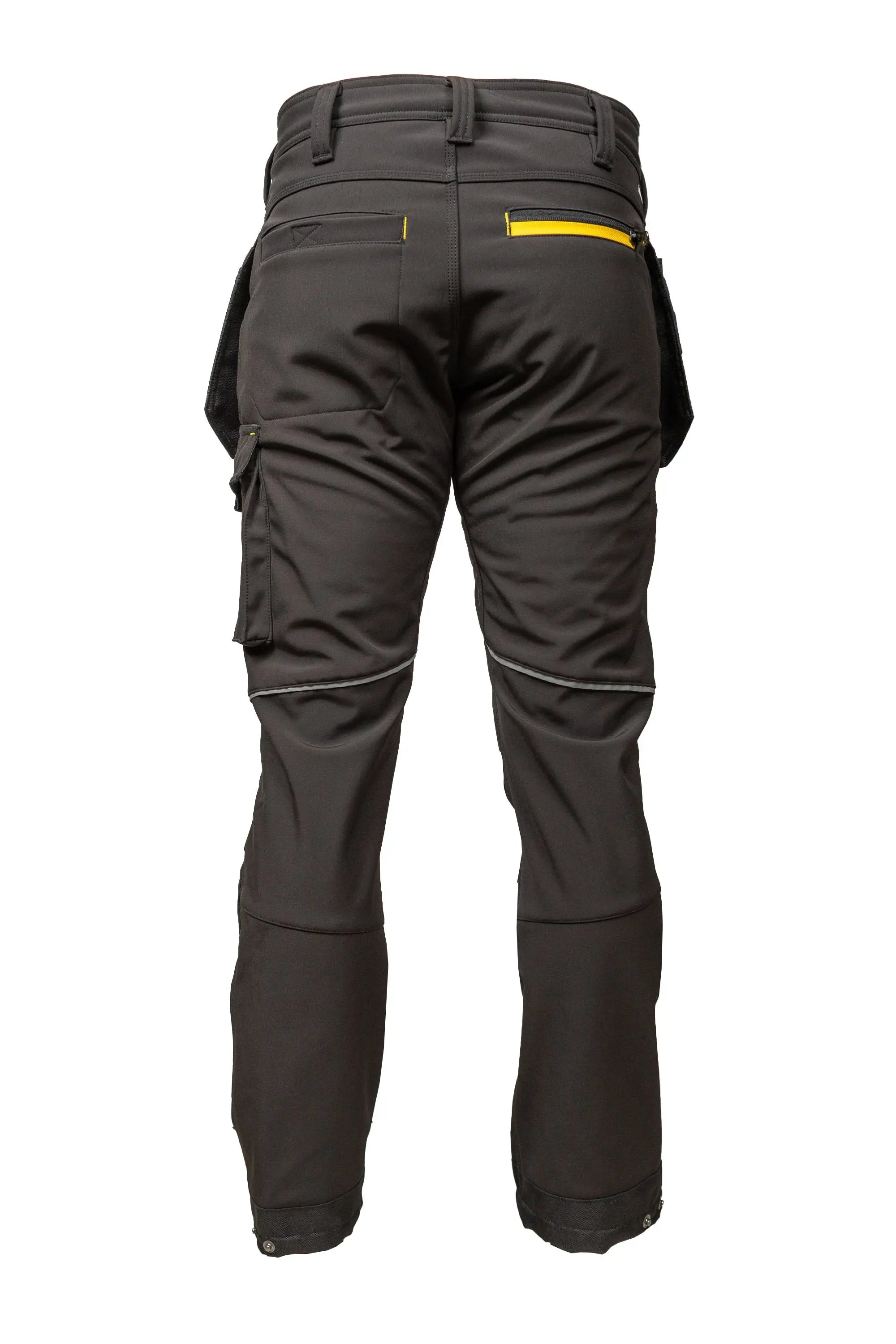 Atomic Workwear Slim Fit Softshell Trousers – Flexible, Durable & Weather-Resistant - Hi-Vis Trousers